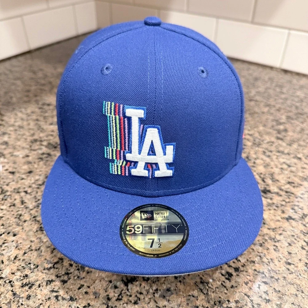 Los Angeles Dodgers New‎ Era 59FIFTY Hat 7 1/2 Dodger Stadium 50th New MLB New